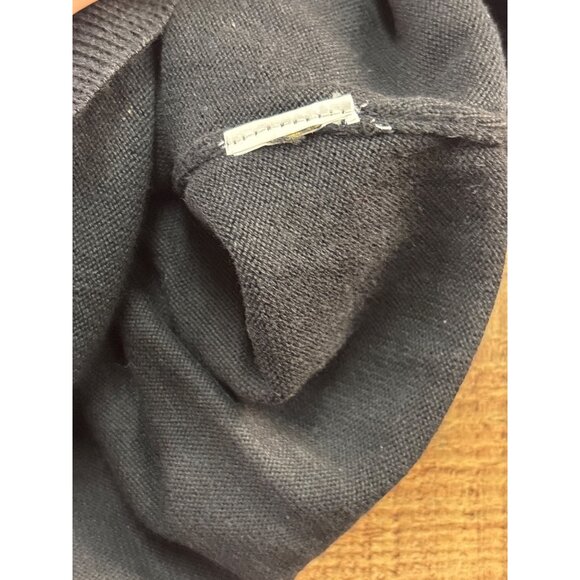 Jeans By Buffalo Black Beaded Collar Sweater S Long Sleeve - Picture 3 of 6